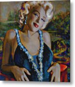 Marilyn Monroe 126 Monalisa Metal Print