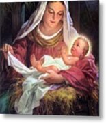 Mary And Baby Jesus Metal Print