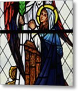 Mary And The Angel Gabriel Metal Print