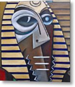 Mask Of The Enigmatic Metal Print