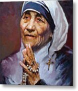 Mother Teresa Metal Print