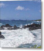 Maui Waters Ii Metal Print