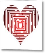 Maze In The Heart Metal Print