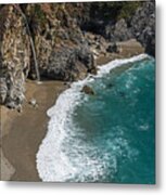 Mcway Falls On The Pacific Coast Highway Metal Print