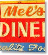 Mels Diner Metal Print