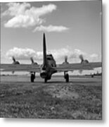 Memphis Belle Bw Metal Print