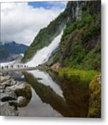 Mendenhall Waterfall Metal Print