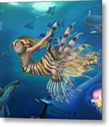 Mermalien Odyssey Metal Print