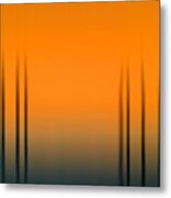 Merritt Island Sunset Digital Abstracts Motion Blur Metal Print