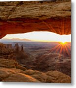 Mesa Arch Sunrise - Canyonlands National Park - Moab Utah Metal Print