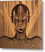 Metropolis - Square Metal Print
