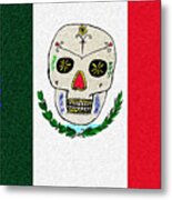 Mexican Flag Of The Dead Metal Print