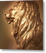 Mgm Lion Profile Metal Print