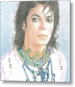 Michael Jackson Christmas Card 2016 - 002 Metal Print