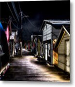 Midnight At The Boathouse Metal Print