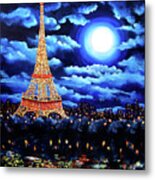 Midnight In Paris Metal Print