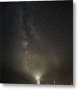 Milky Way At Pemaquid Light Metal Print