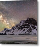Milky Way Over Crowfoot Mountain Metal Print