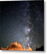 Milky Way Over Navajo Rocks Metal Print