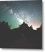 Milkyway Over Bell Rock, Arizaon Metal Print