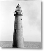 Minot's Ledge Lighthouse, Boston, Mass Vintage Metal Print
