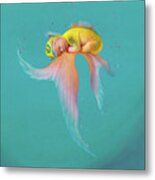 Mira As A Tropical Fish Metal Print