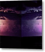 Mirror Lightning Metal Print