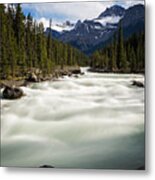 Mistaya River  In Banff National Park Metal Print