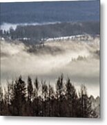 Misty Darling Hill Panoramic Metal Print