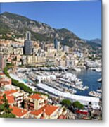 Monaco Port Hercule Panorama Metal Print