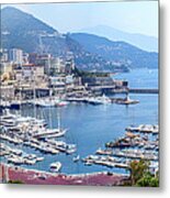 Monaco Panoramic Metal Print