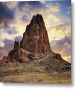 Monolith Sunset - American Southwestern Landscape - Square Format Metal Print