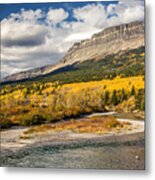 Montana Landscape In Fall Metal Print