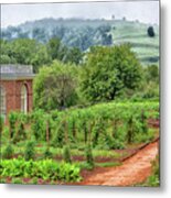 Monticello Gardens Metal Print