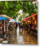 Montmartre Art Market, Paris Metal Print