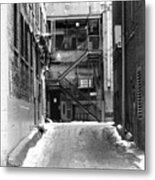 Montreal Alley Metal Print