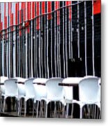 Montreal Outdoor Cafe Metal Print