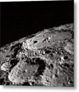 Moon Craters Metal Print