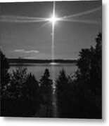 Moon Over Torch Lake 3642 Metal Print