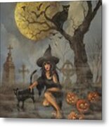 Moon Witch Metal Print