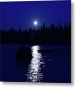 Moonrise On A Midsummer's Night Metal Print