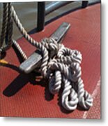 Mooring Rope Metal Print