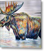 Moose Island Metal Print