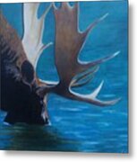 Moose Lake Metal Print