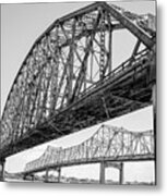 Morgan City Bridges 1 Metal Print