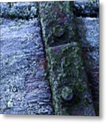 Morning Frost On Wood Metal Print