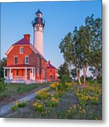 Morning Light At Au Sable Point Metal Print