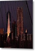 Morning Light Over 1wtc Metal Print