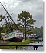 Morning Star From The Dock Metal Print