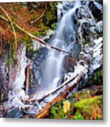 Mossy Cascade Falls Metal Print